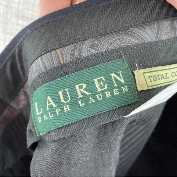 Lauren Ralph Lauren Womens Size 36x32 black wool Total comfort slacks 0291 - Picture 4 of 9